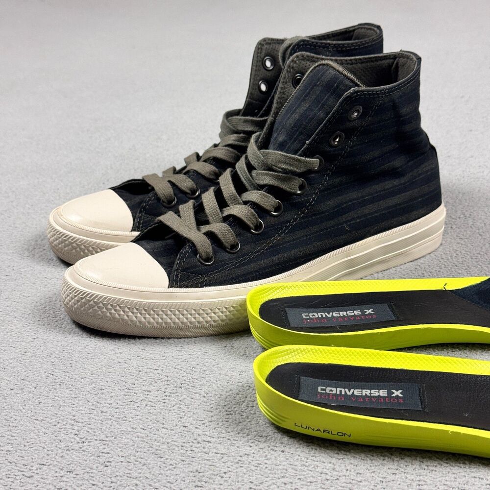 Converse John Varvatos Striped Canvas Chuck 2 II Lunarlon Sneaker Mens 8 153891C